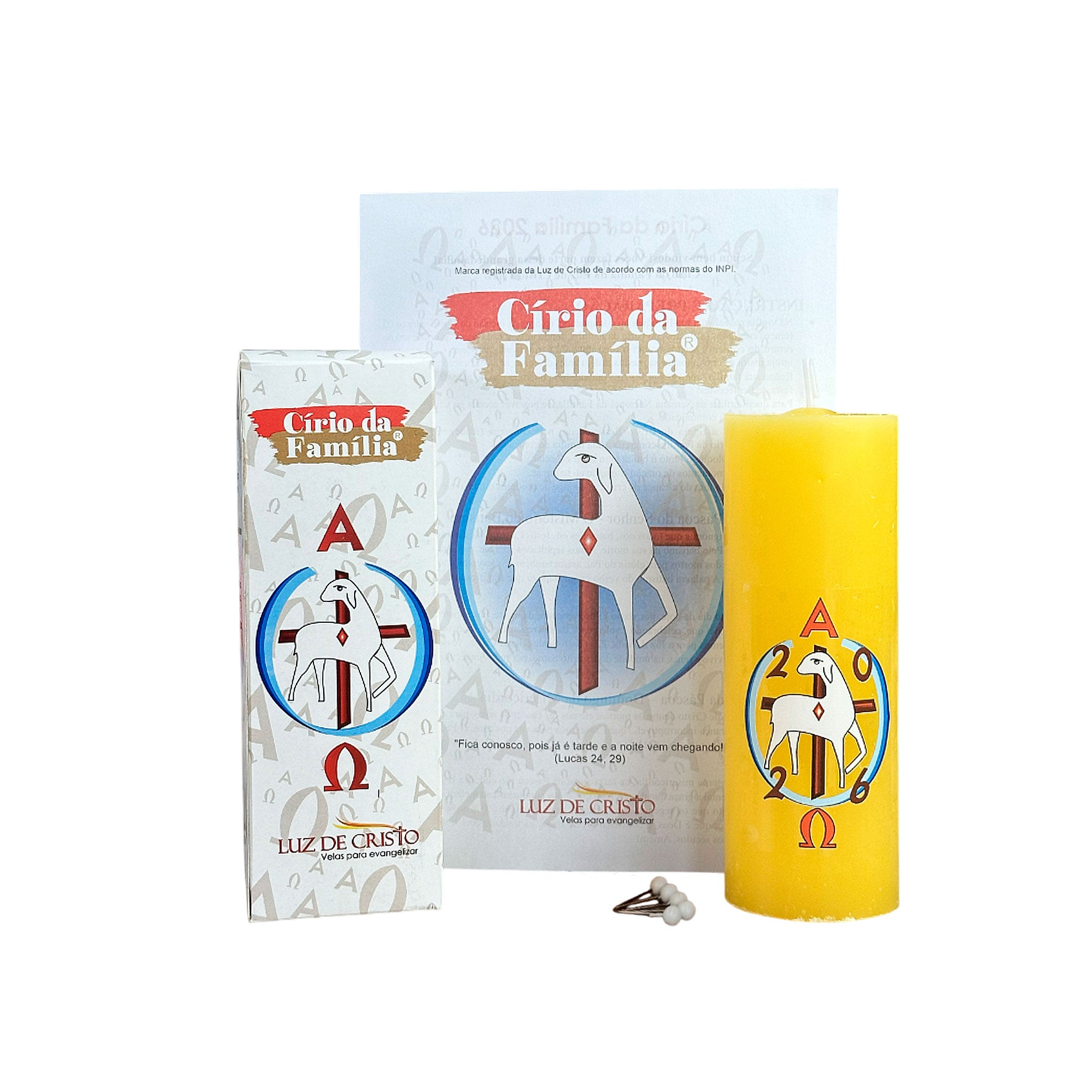 Círio da Família 5x14 cm na Caixa